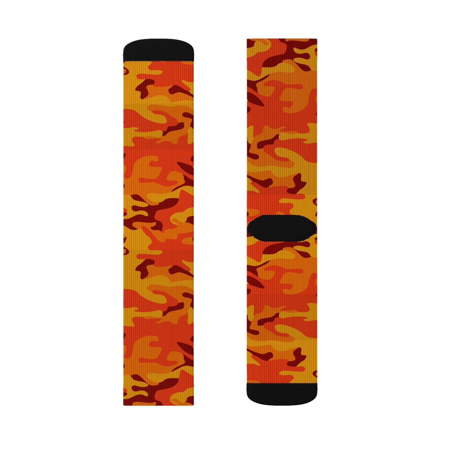 Camo Socks | Orange & Red Camouflage