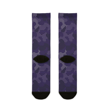 Camo Socks | Blue LED | Sublimation Crew