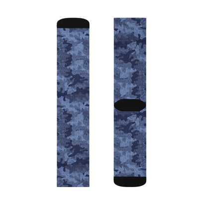 Camo Socks | Denim Blue Camouflage