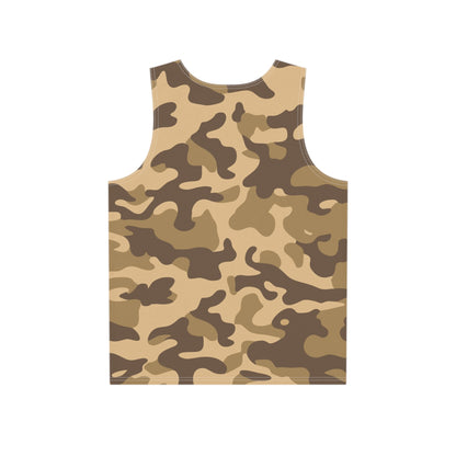 Men's Camo Tank Top | Khaki Camouflage | Loose Fit