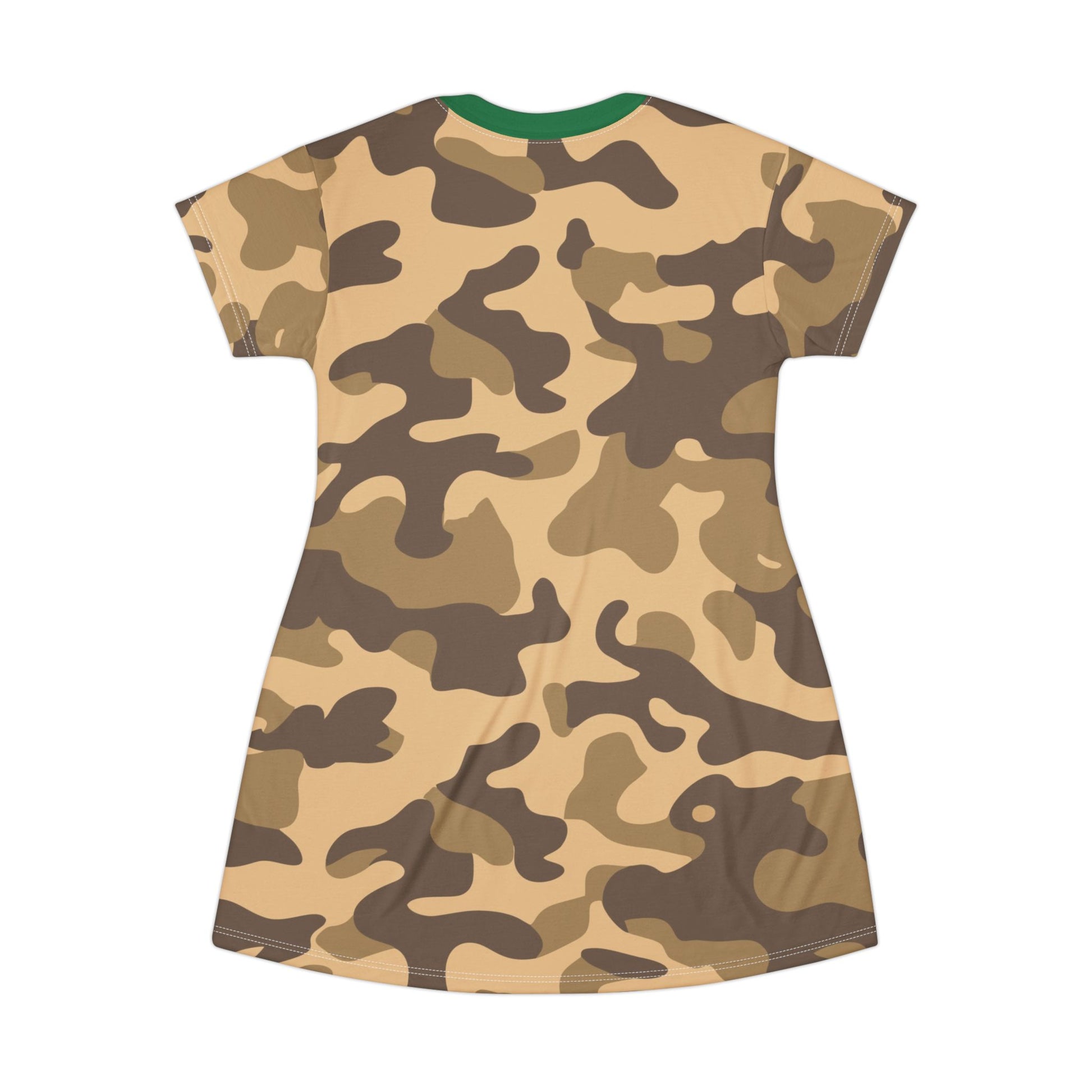 Camo T-Shirt Dress | Khaki Camouflage