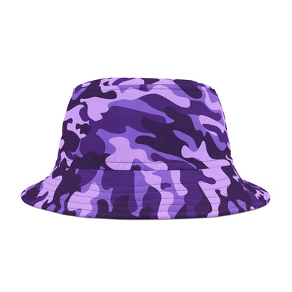 Camo Bucket Hat | Purple, Blue, and Mauve Camouflage