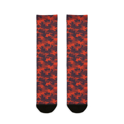 Camo Socks | Orange & Blue | Sublimation Crew