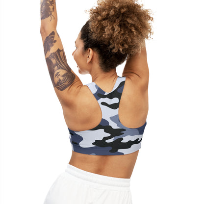 Camo Bra | Light Blue Sports Camouflage