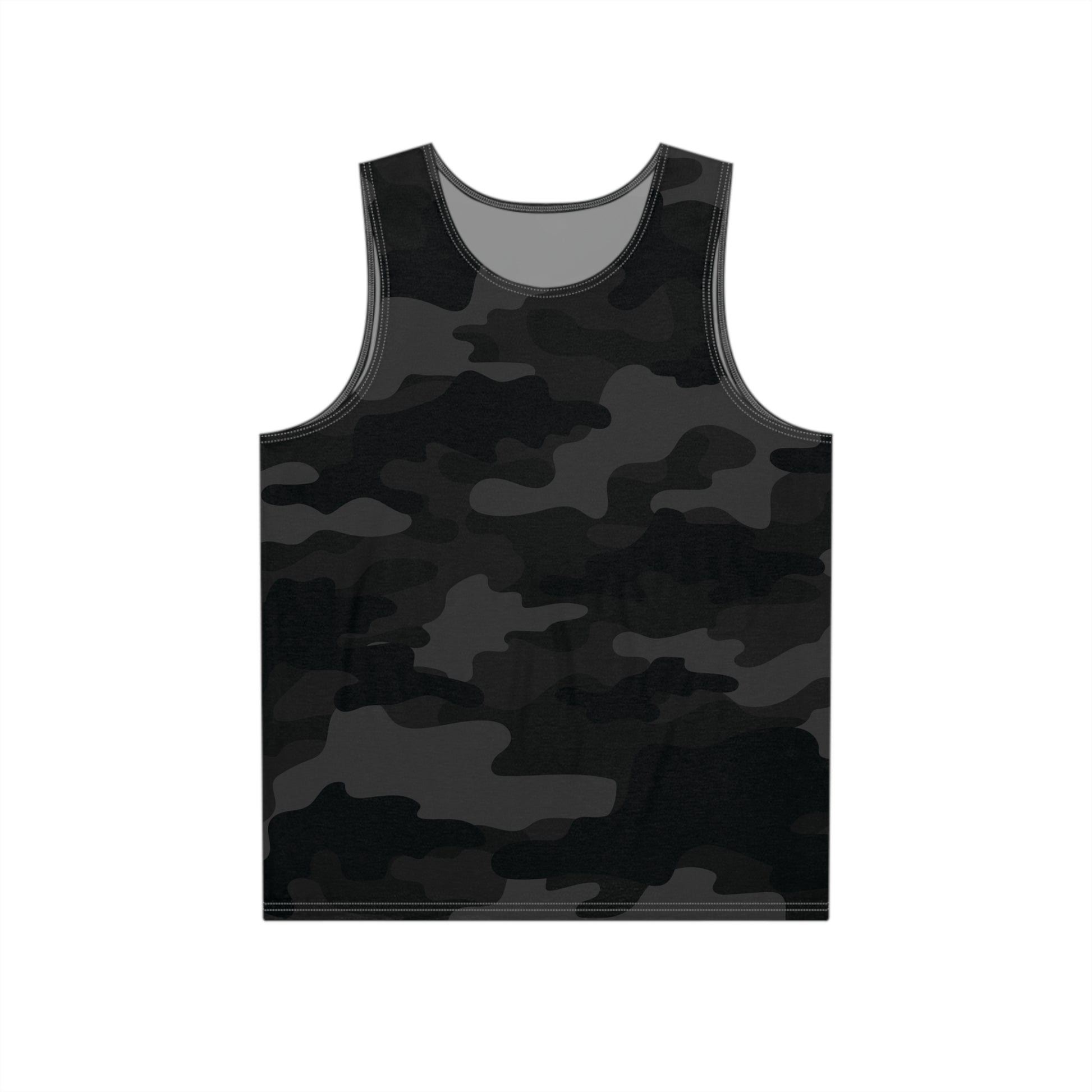 Men's Camo Tank Top | Black Camouflage | Loose Fit