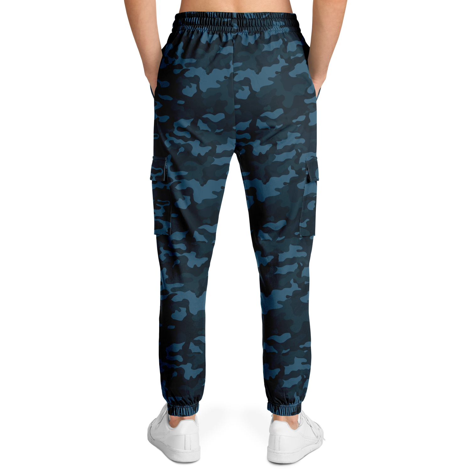 Dark Blue Camo Cargo Pants | Unisex