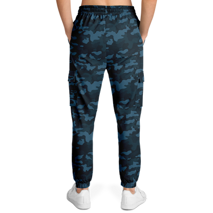 Dark Blue Camo Cargo Pants | Unisex