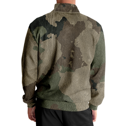 Camo Track Jacket | Dirty Old Brown Camouflage