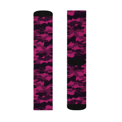 Camo Socks | Digital Pink Camouflage