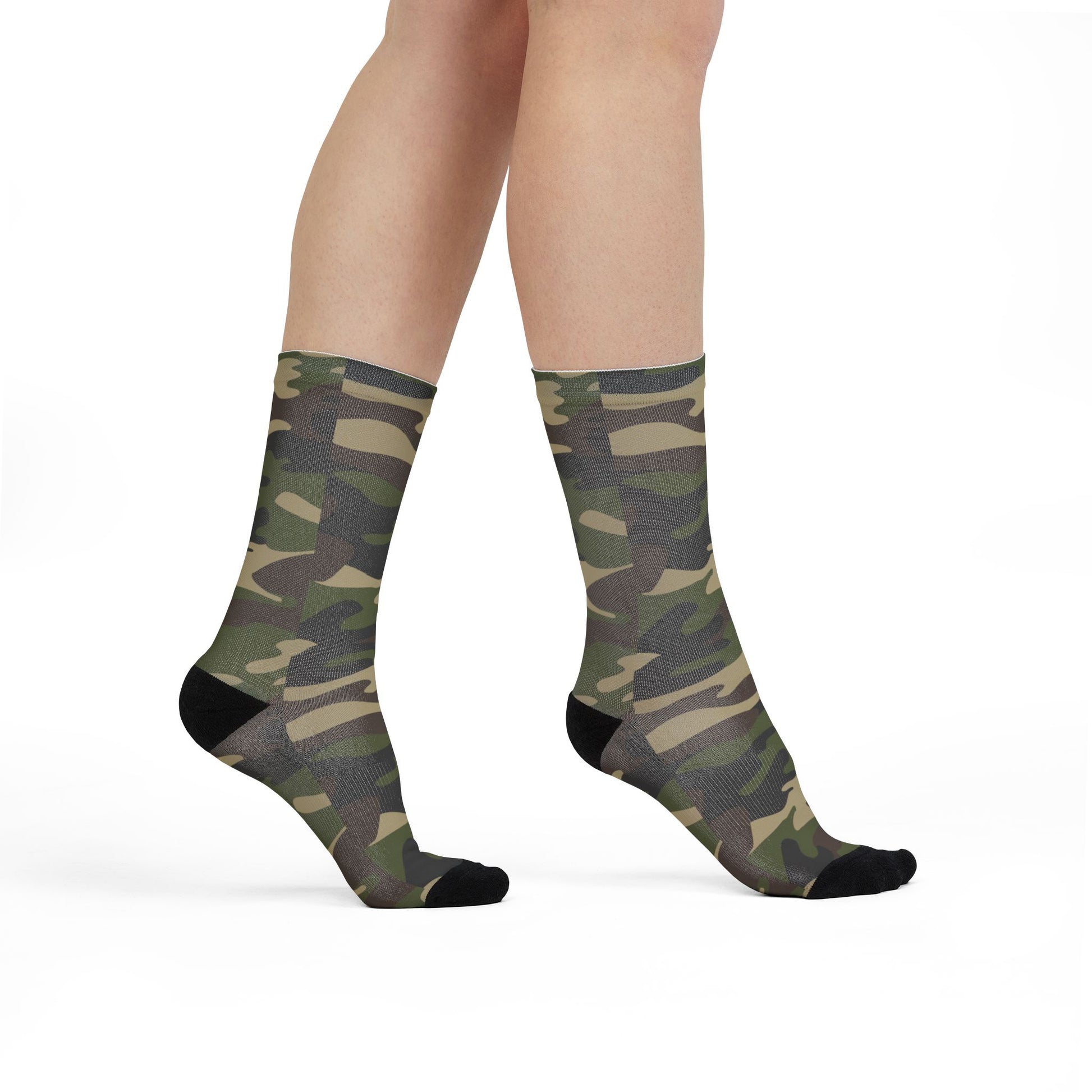 Camo Socks | Classic Green | Sublimation Crew