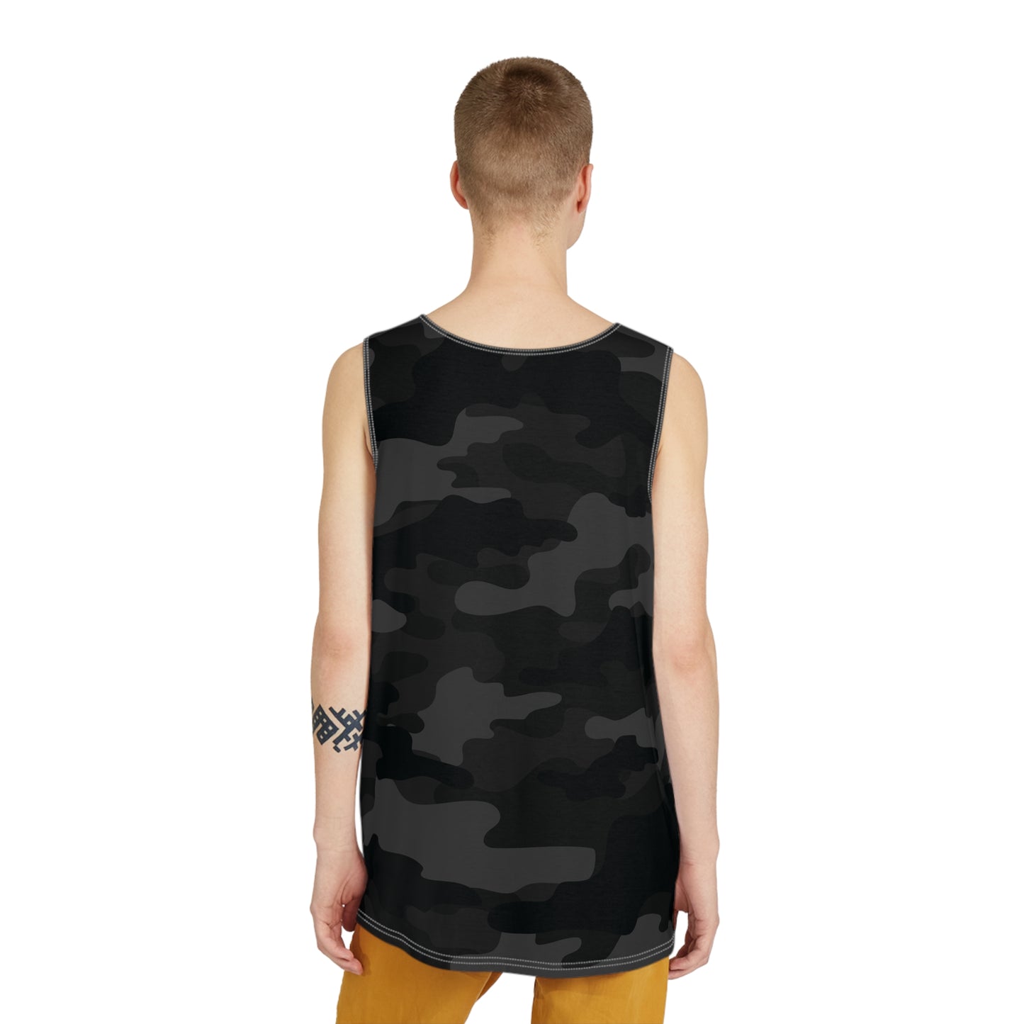 Men's Camo Tank Top | Black Camouflage | Loose Fit