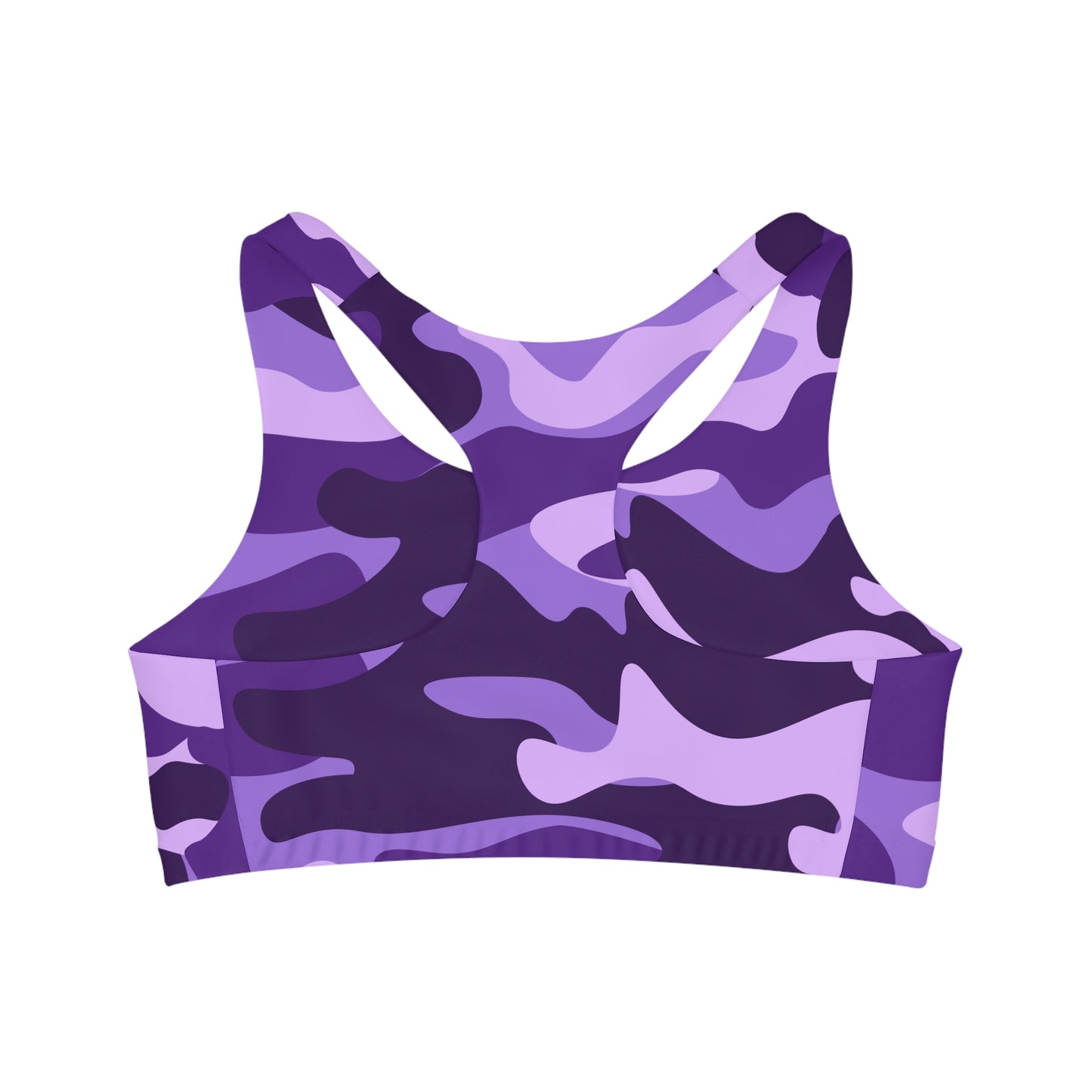 Camo Bra | Purple, Blue and Mauve Sports Camouflage