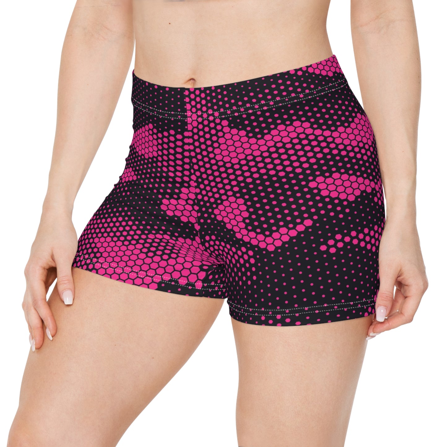 Women's Camo Shorts | Tight Fit | Pink Digital Dotted