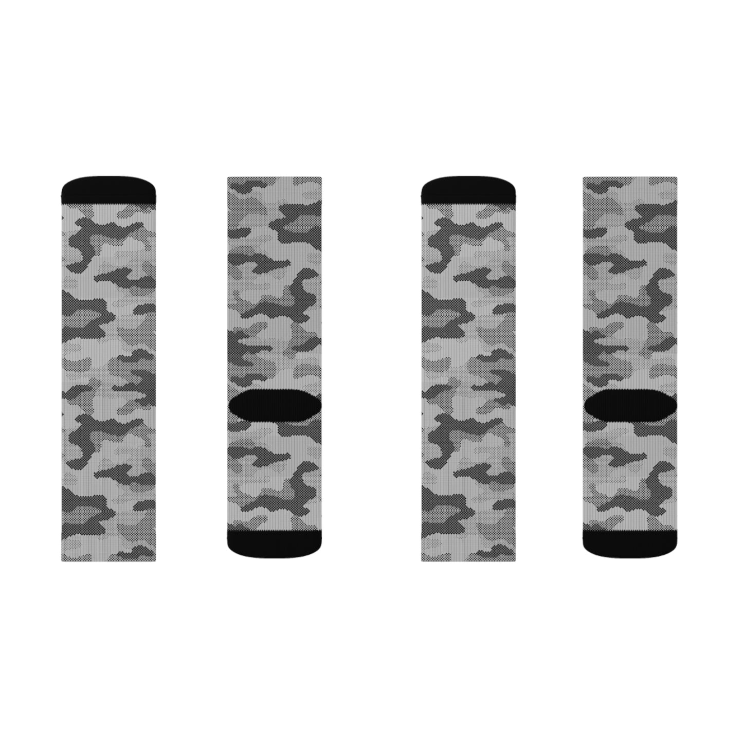 Camo Socks | Gray Digital Camouflage