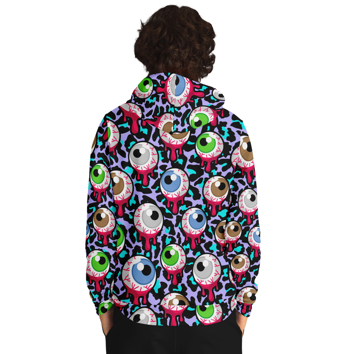 Zombie Hoodie | Bloody Alien Eyeballs, Creepy & Psychedelic