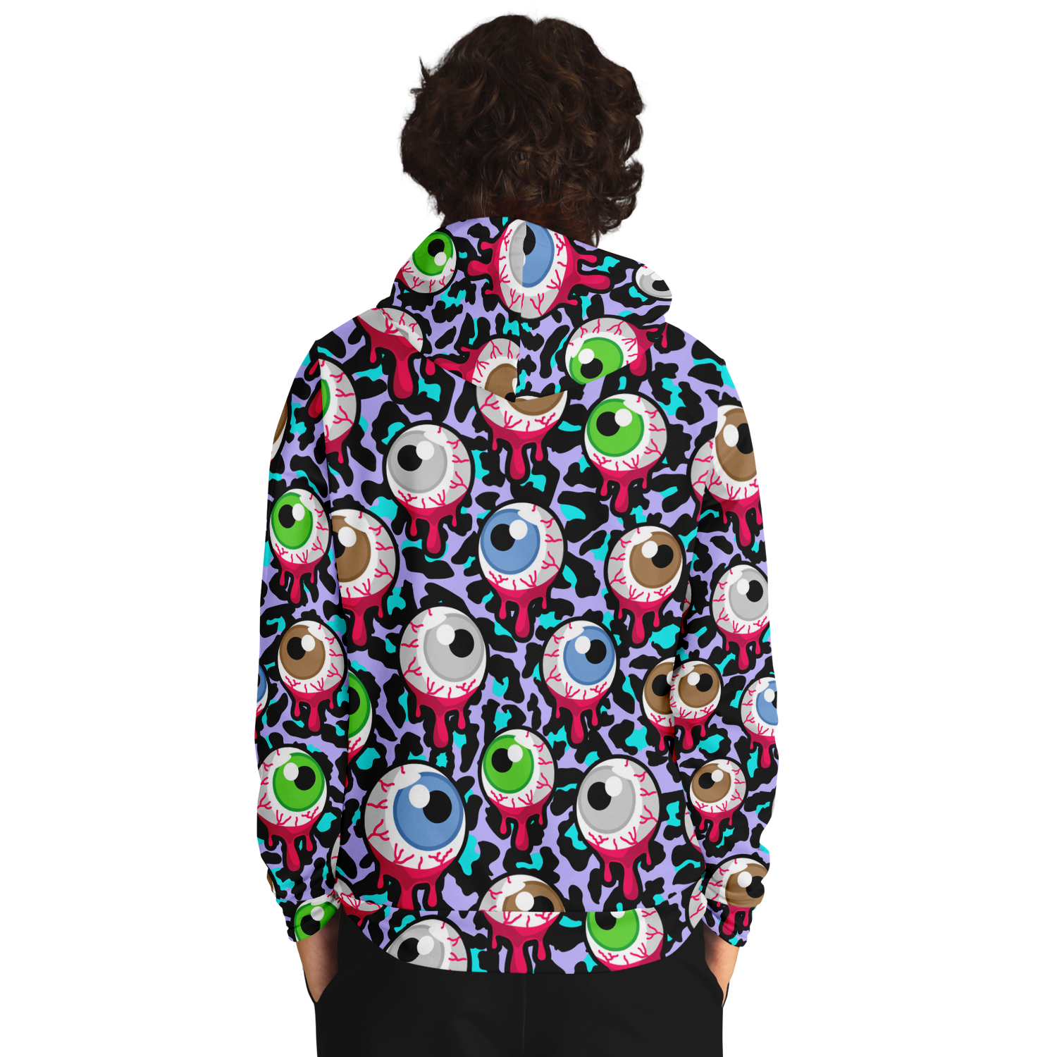 Zombie Hoodie | Bloody Alien Eyeballs, Creepy & Psychedelic