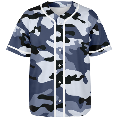 Camo Baseball Jersey | Light Blue Camouflage