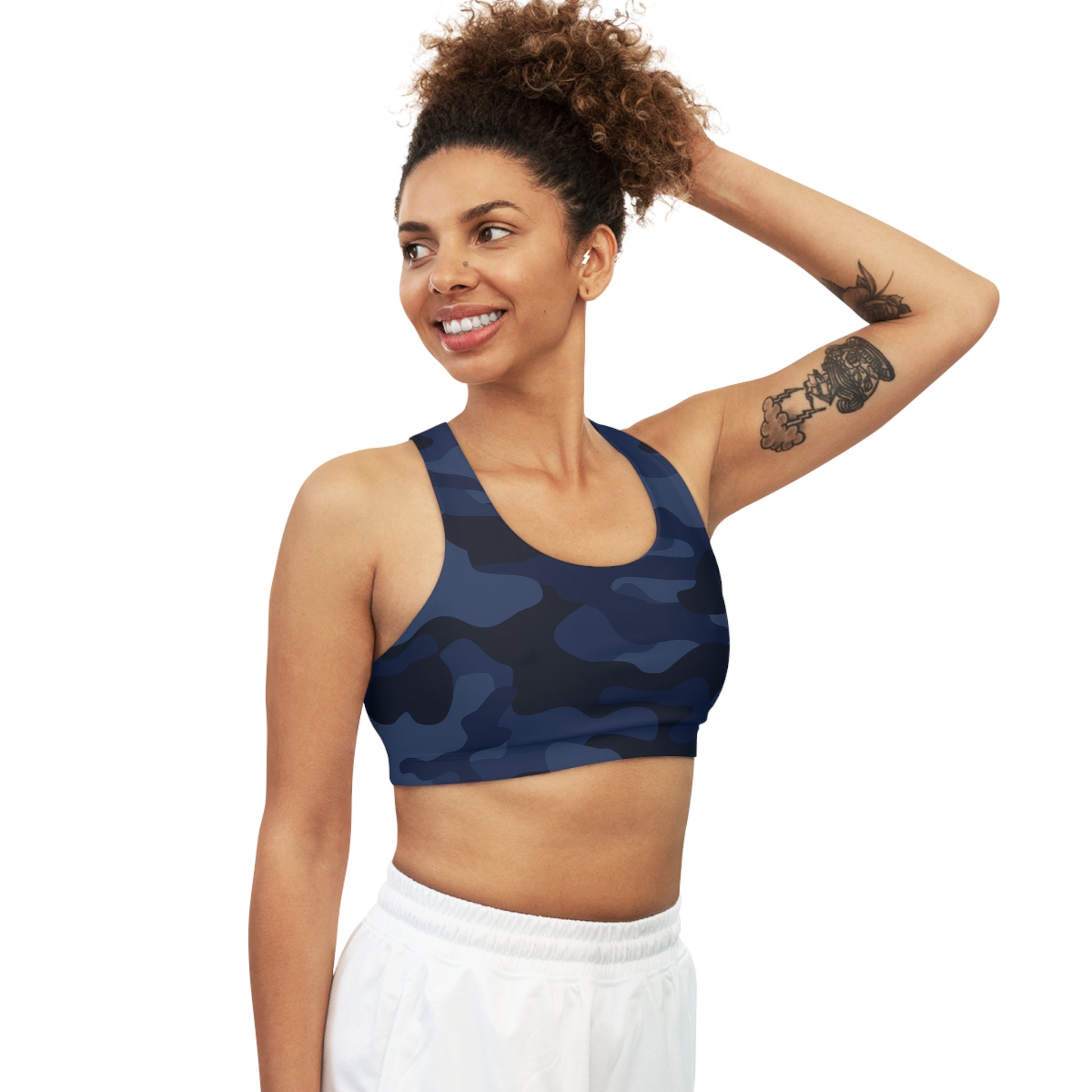 Camo Bra | Deep Blue Sports Camouflage