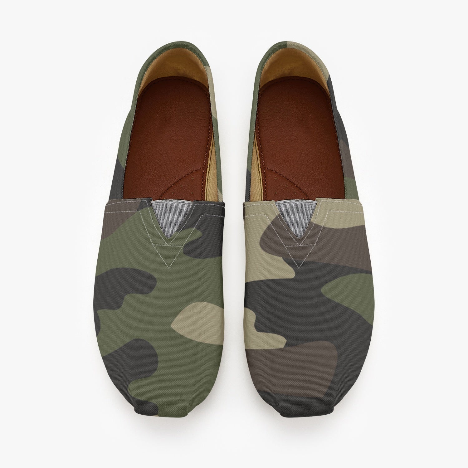 Camo Toms | Classic Green Camouflage Canvas Shoes