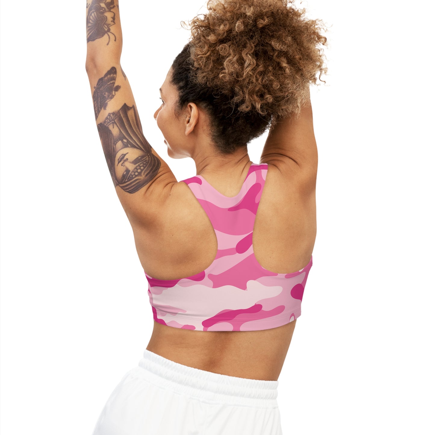 Camo Bra | Lavender Pink Sports Camouflage