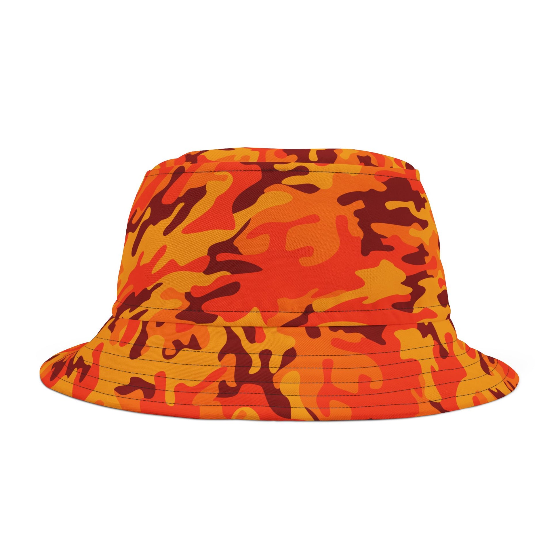 Camo Bucket Hat | Orange & Red Camouflage