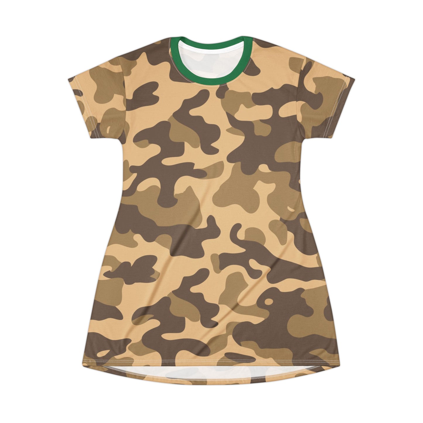 Camo T-Shirt Dress | Khaki Camouflage