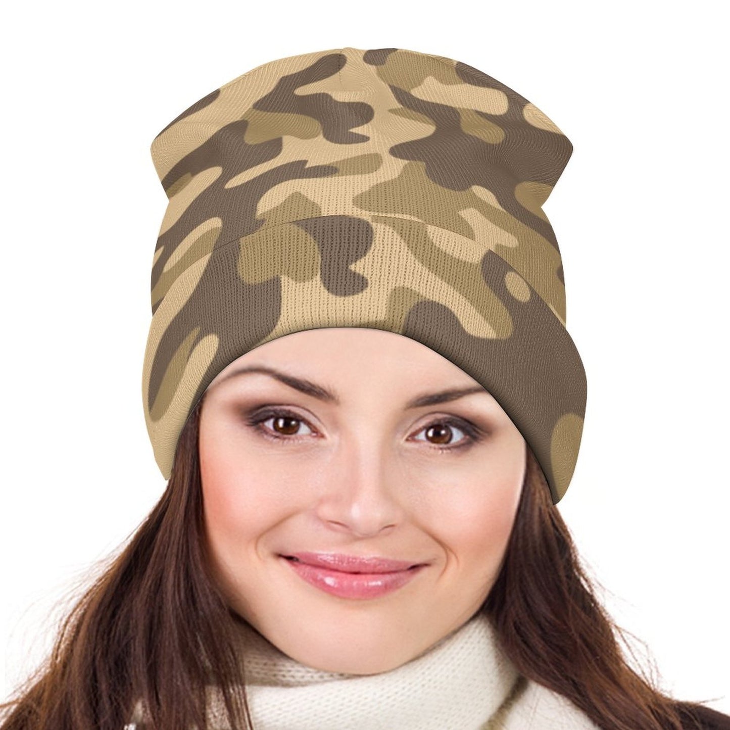 Camo Beanie | Khaki Camouflage