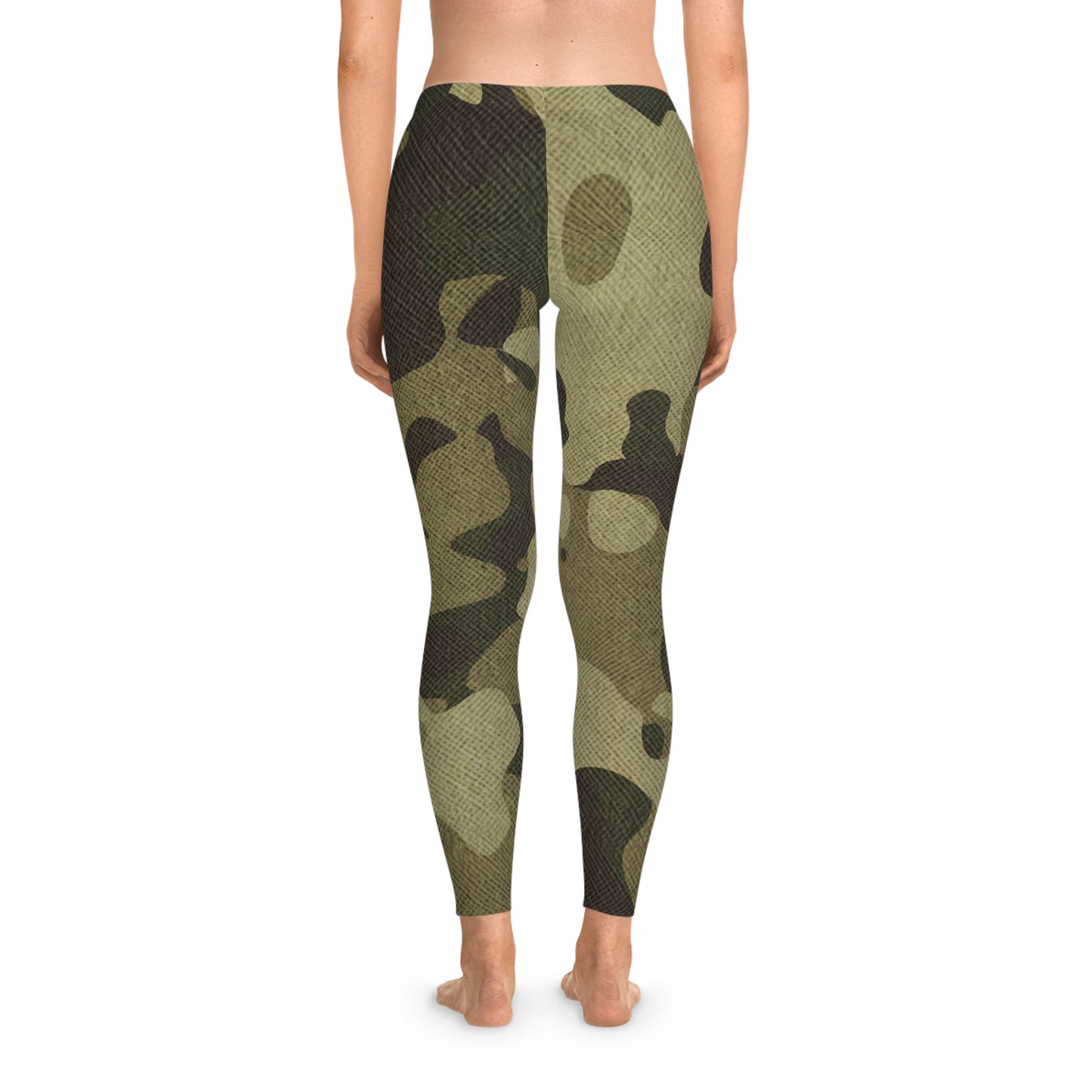 Green Camo Leggings For Women | Mid Waist Fit