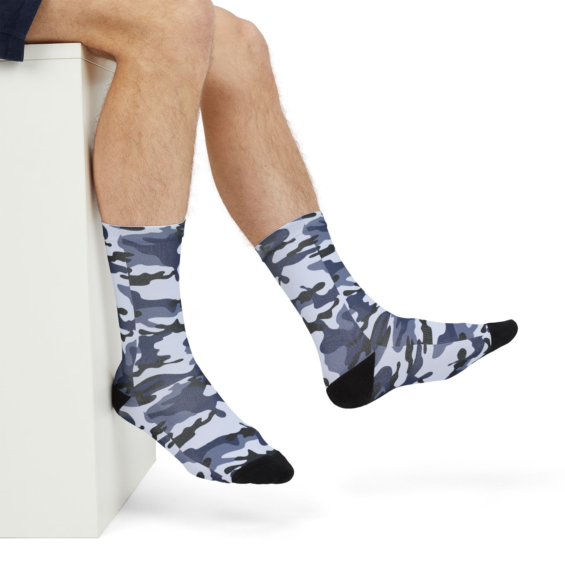 Camo Socks | Light Blue | Sublimation Crew