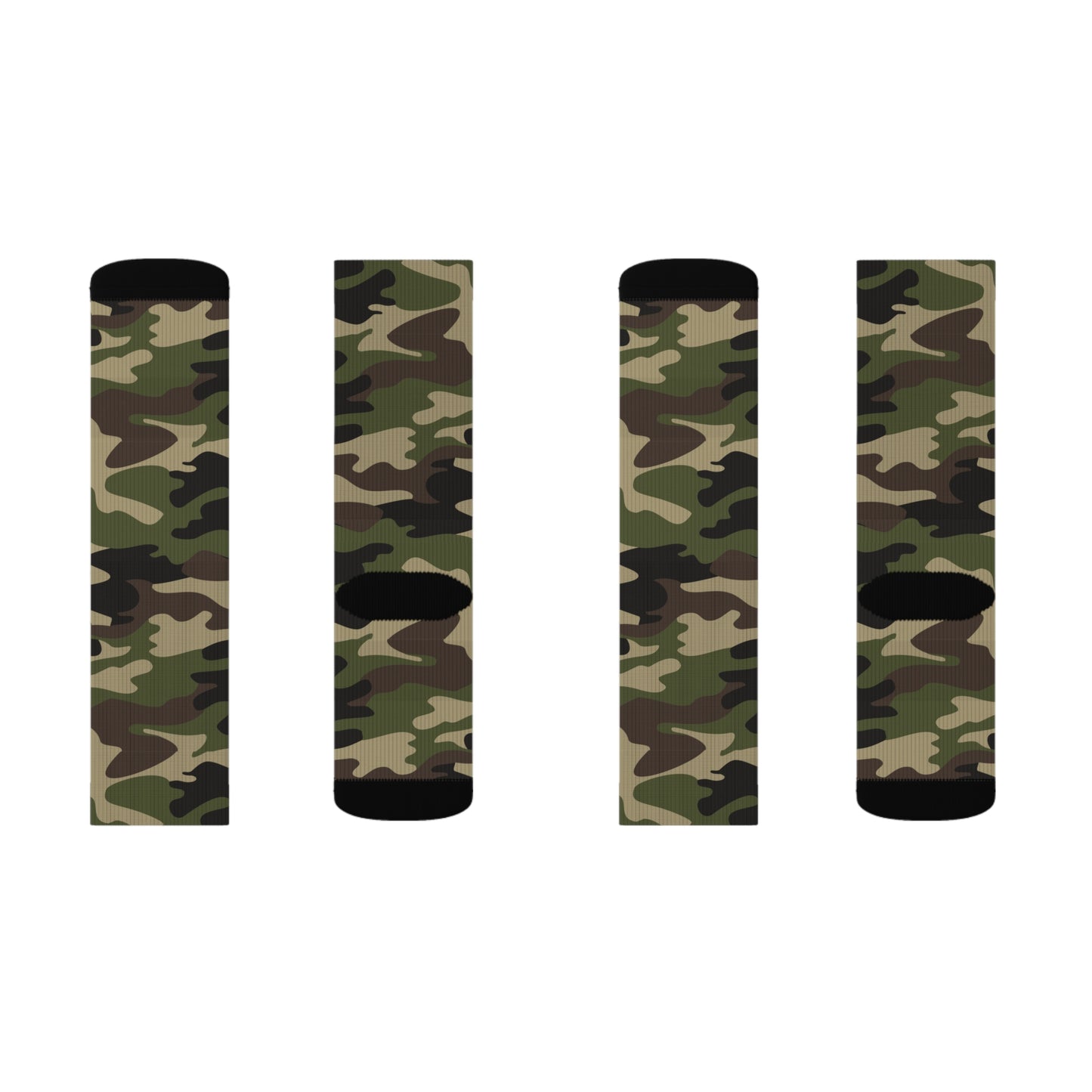 Camo Socks | Classic Green Camouflage