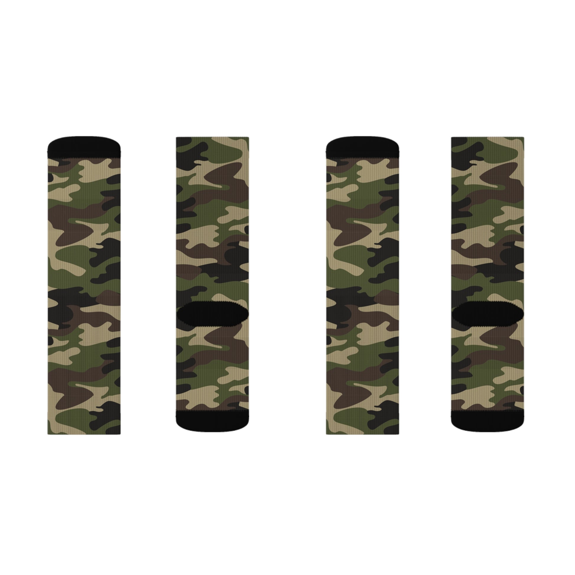 Camo Socks | Classic Green Camouflage