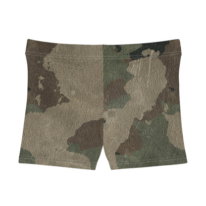 Women's Camo Shorts | Tight Fit | Dirty Brown Camouflage