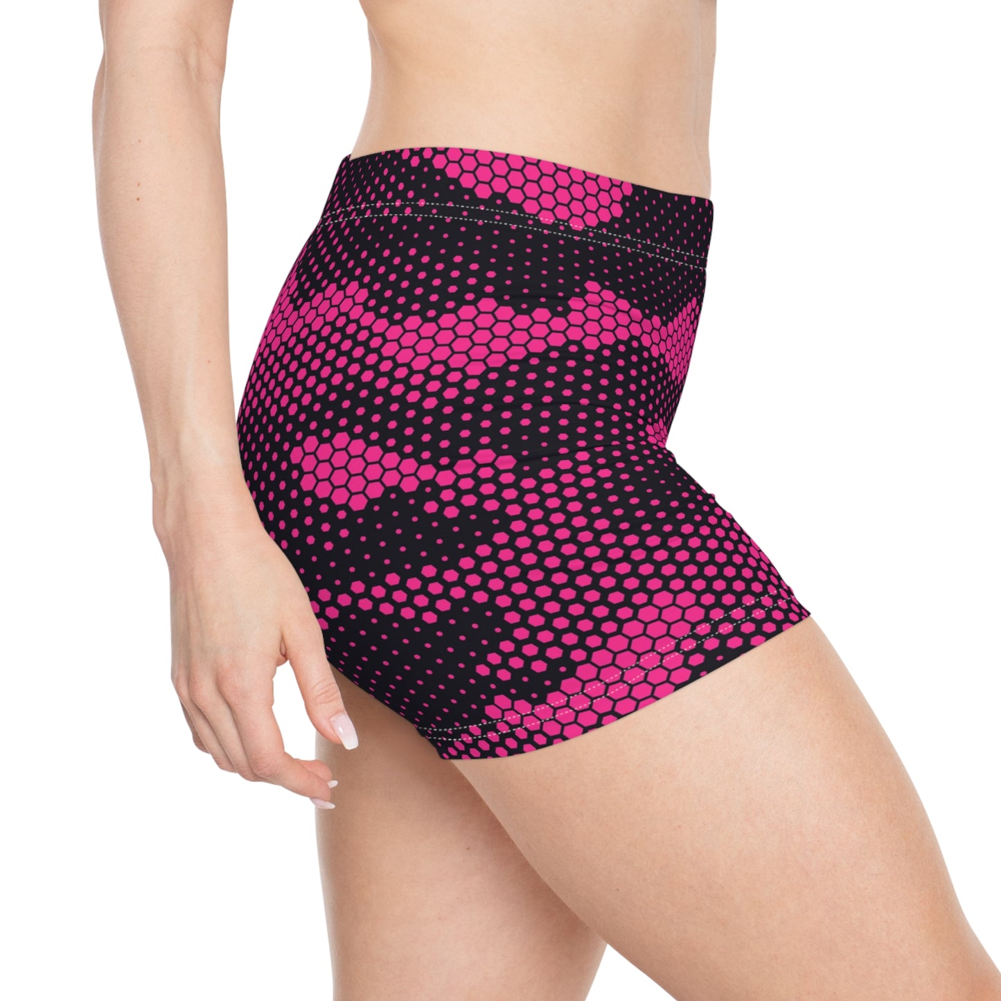 Women's Camo Shorts | Tight Fit | Pink Digital Dotted