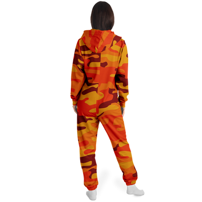 Camo Onesie | Orange and Red Camouflage