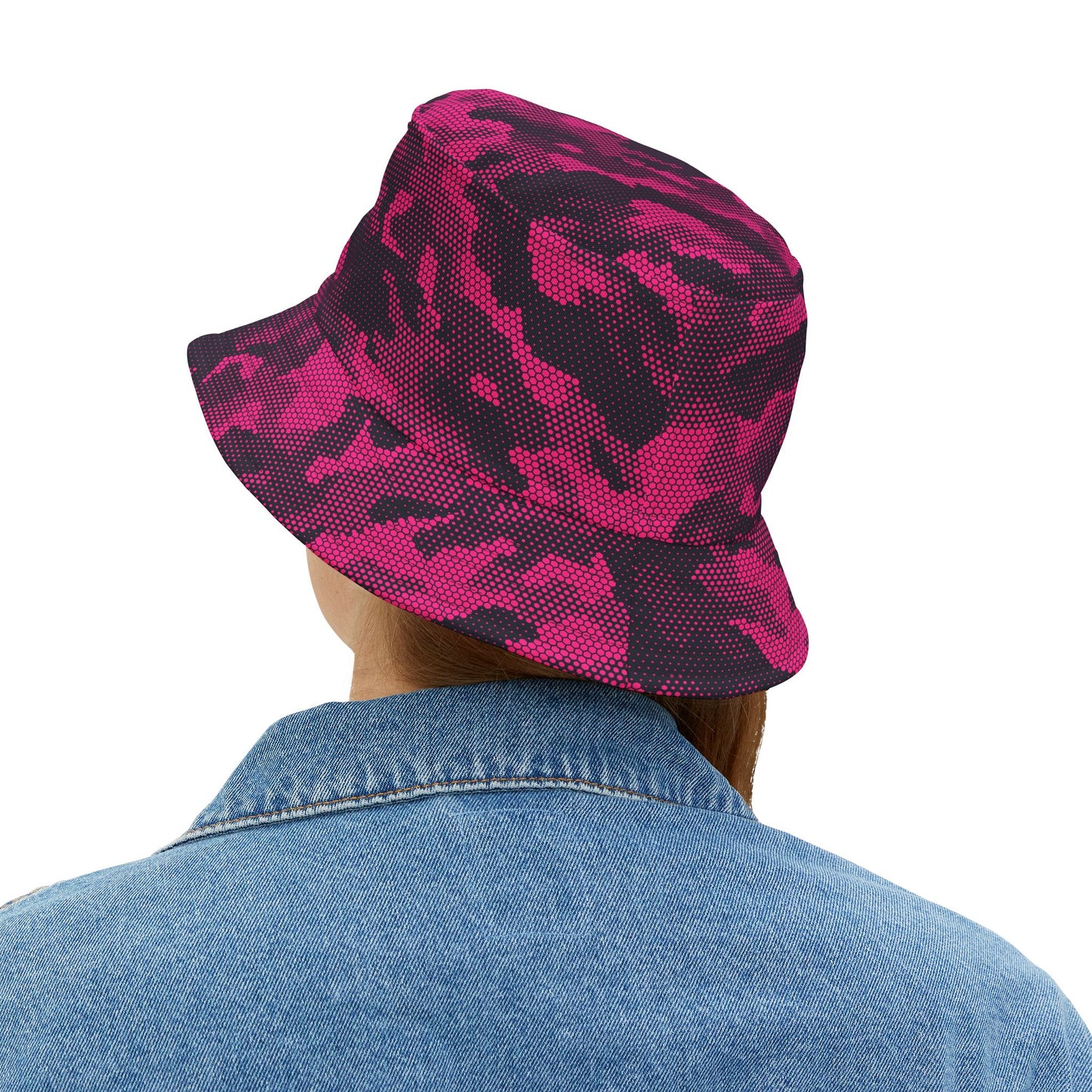 Camo Bucket Hat | Digital Pink Camouflage