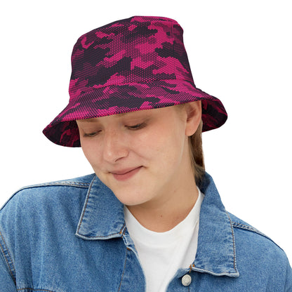 Camo Bucket Hat | Digital Pink Camouflage