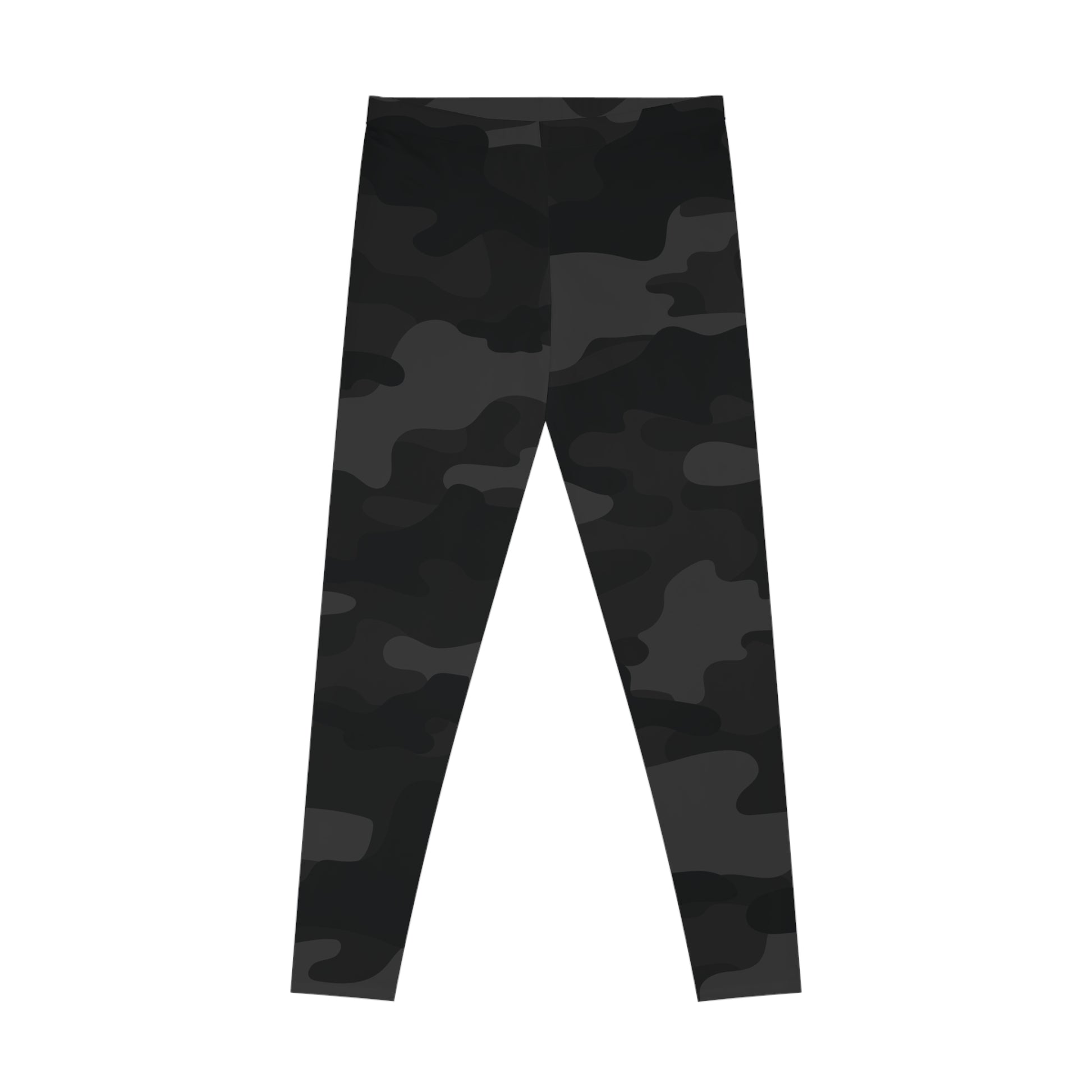 Black Camo Leggings For Women | Mid Waist Fit