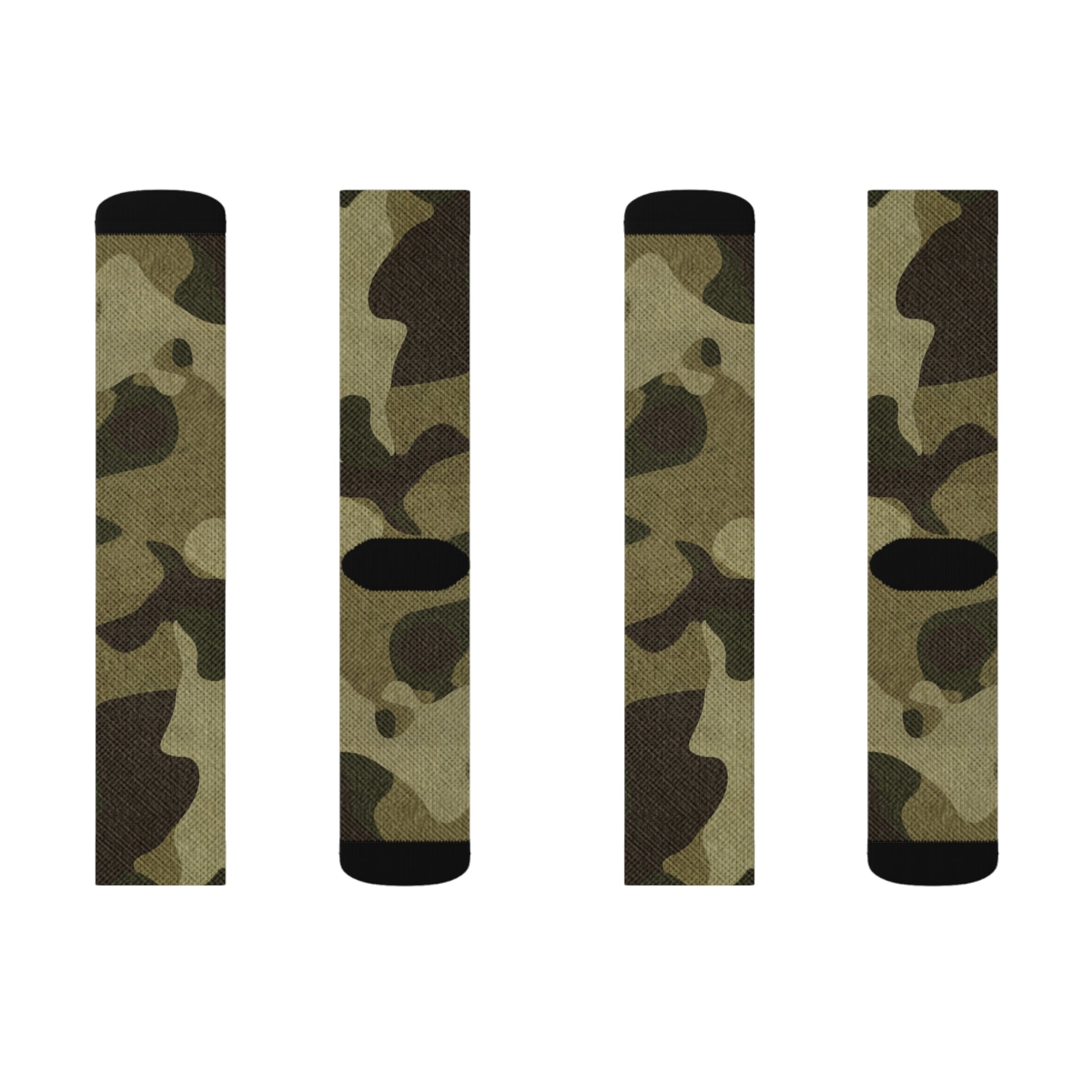 Camo Socks | Green Fabric Camouflage