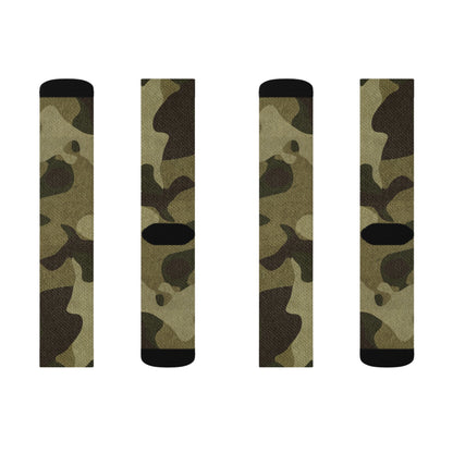 Camo Socks | Green Fabric Camouflage