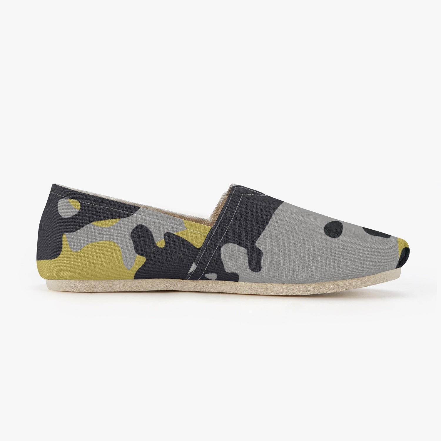 Camo Toms | Yellow, Black, and Silver Camouflage Canvas Shoes