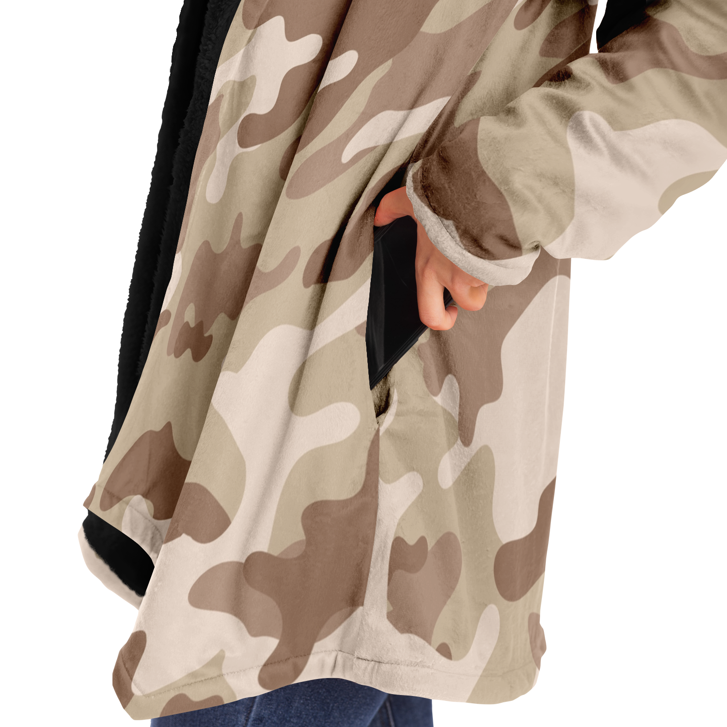 Camo Cloak | Desert Brown Camouflage | Microfleece