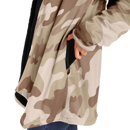 Camo Cloak | Desert Brown Camouflage | Microfleece