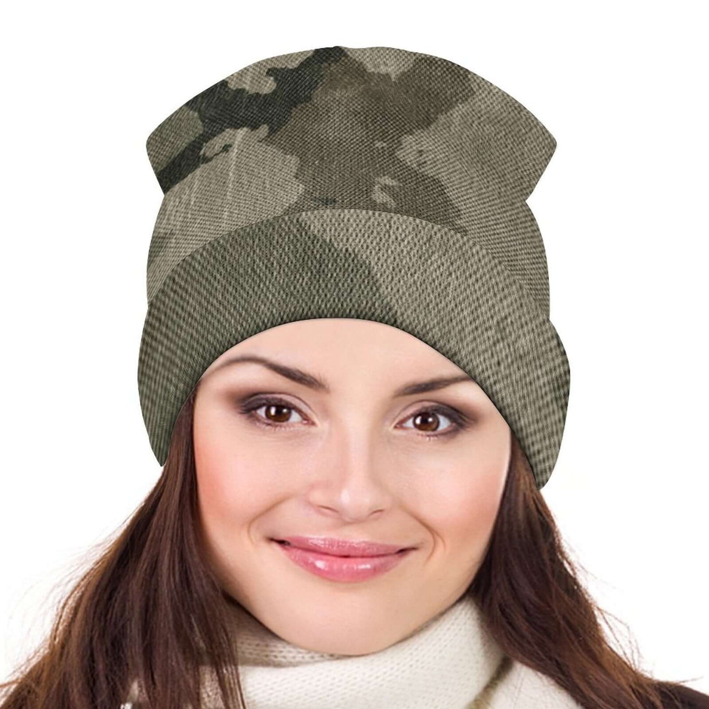 Camo Beanie | Dirty Old Brown Camouflage