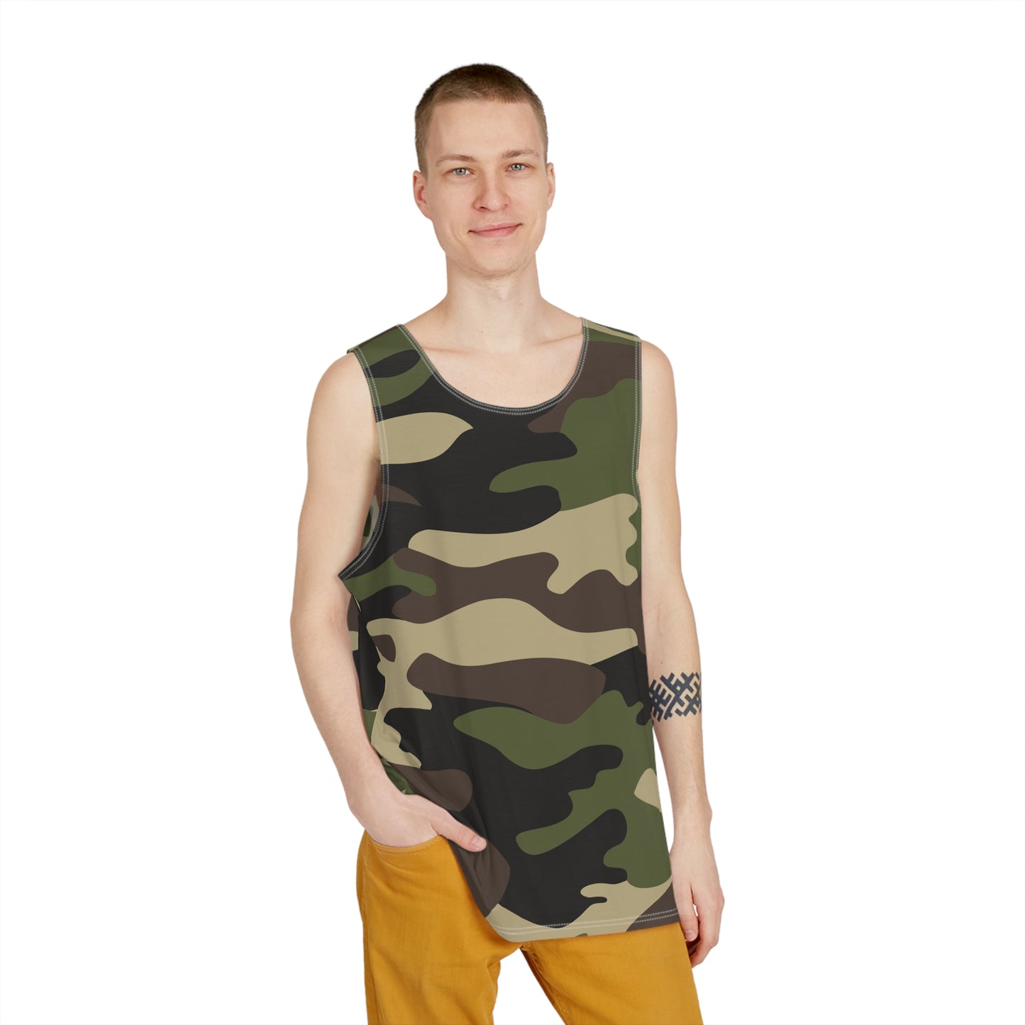 Men's Camo Tank Top | Classic Green | Loose Fit