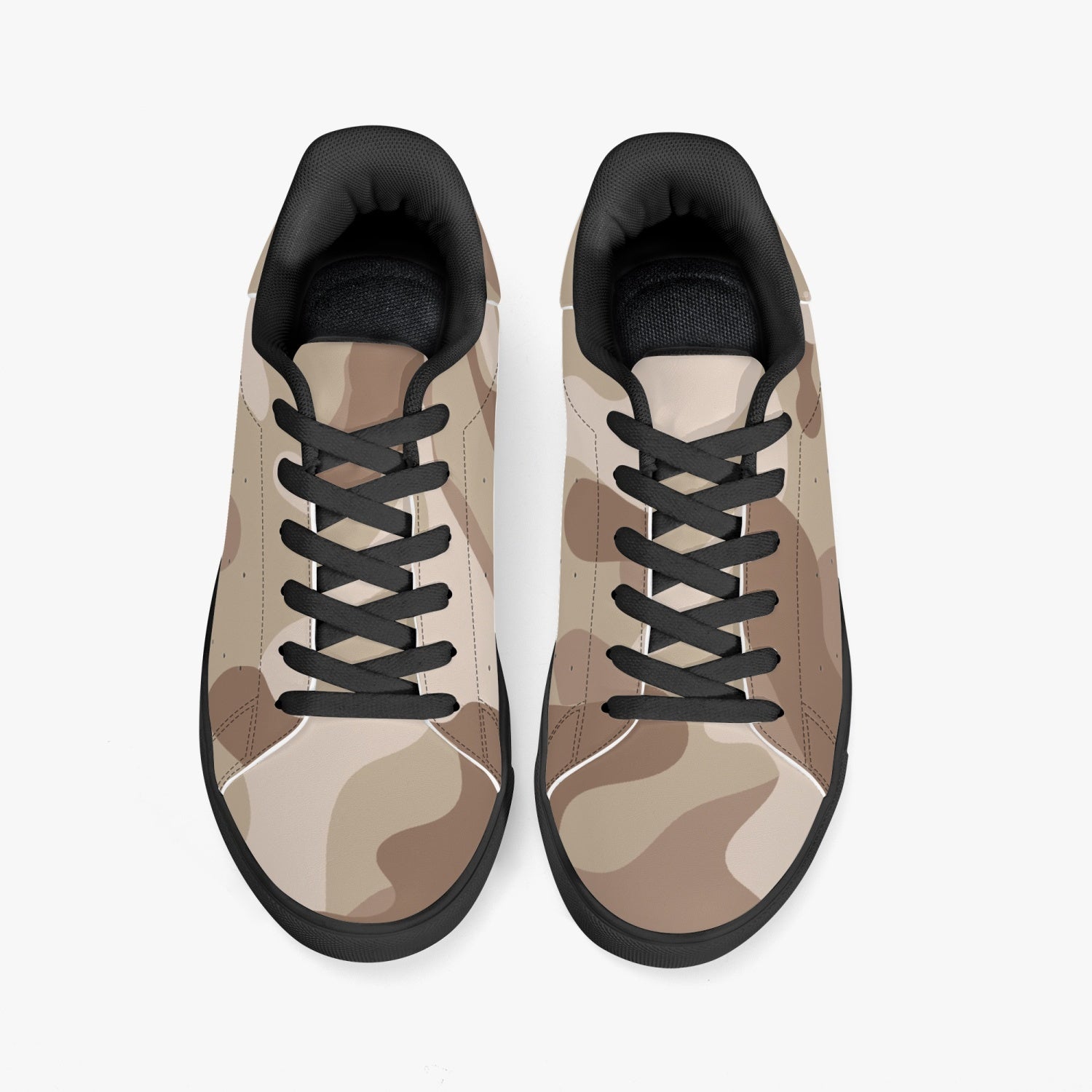 Camo Sneakers | Classic Low-Top Leather | Desert Brown