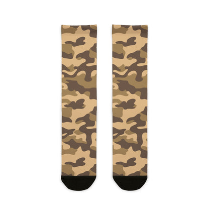 Camo Socks | Khaki | Sublimation Crew