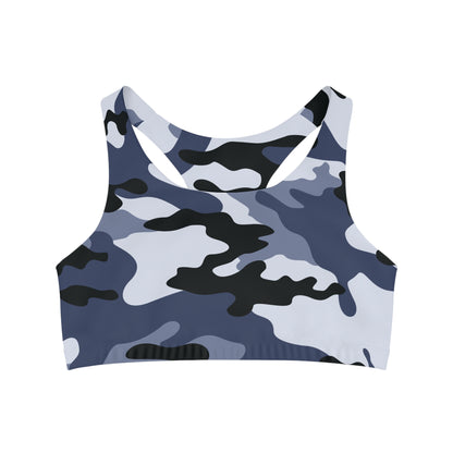 Camo Bra | Light Blue Sports Camouflage