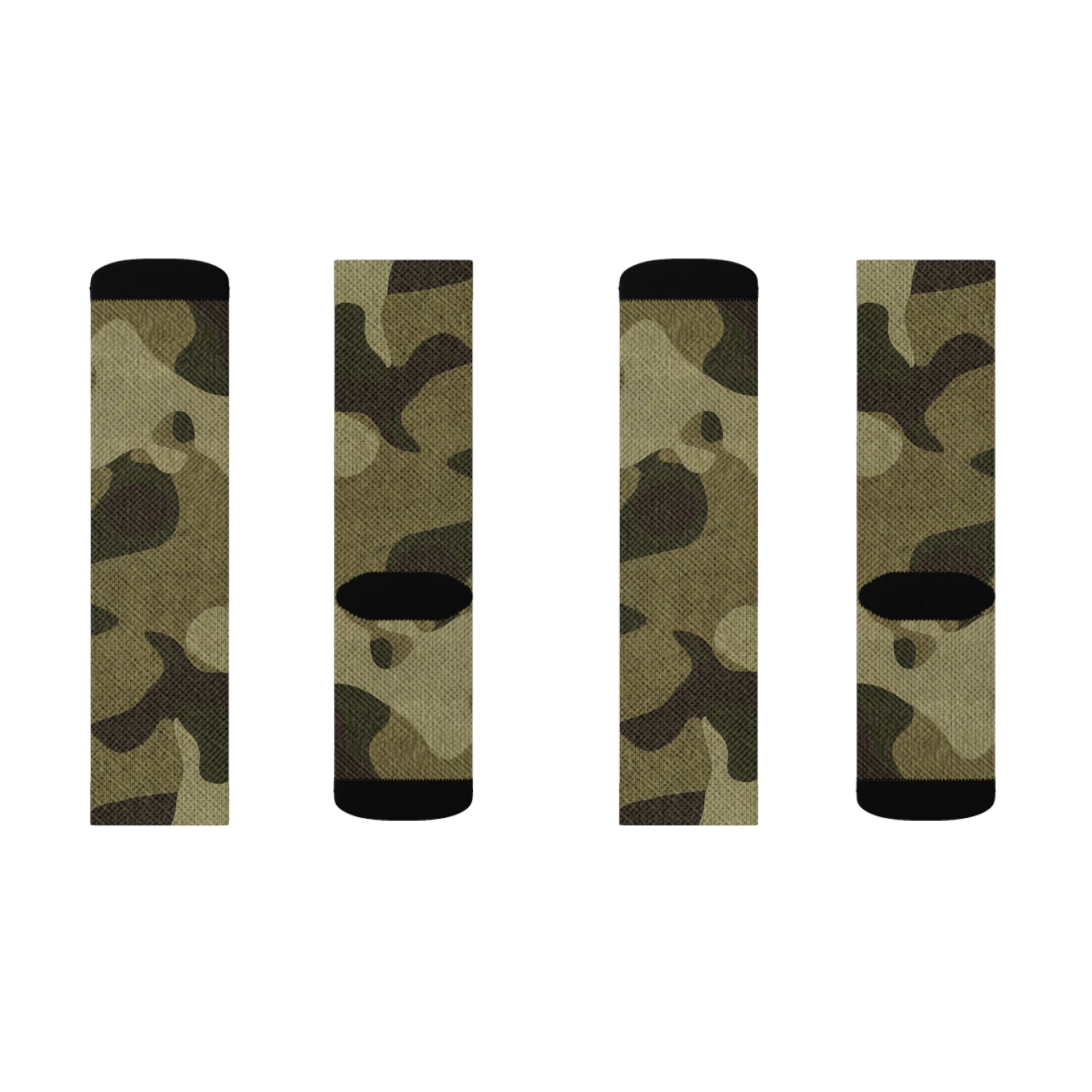 Camo Socks | Green Fabric Camouflage