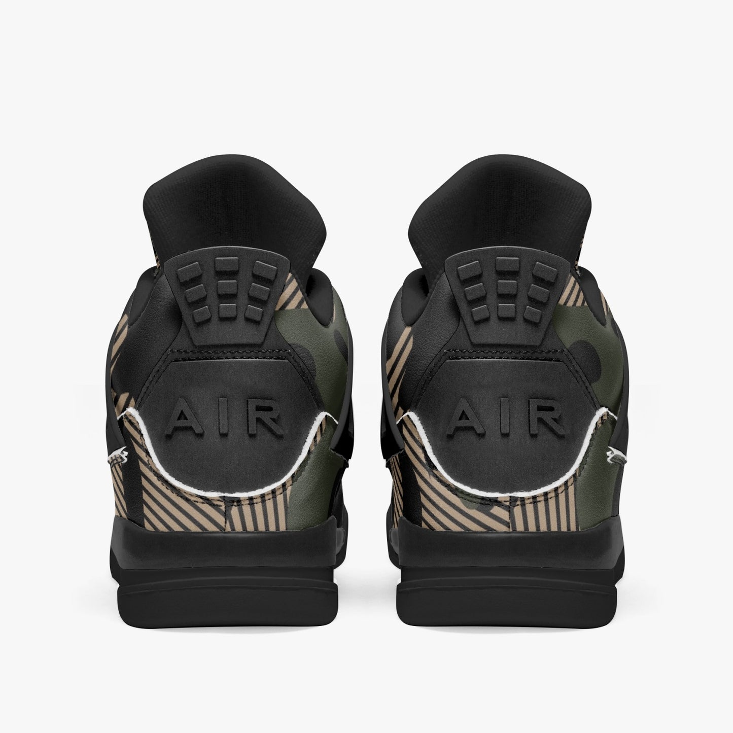 Camo Jordans AJ4 | Green Military Camouflage