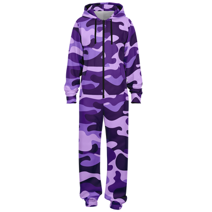 Camo Onesie | Purple, Blue and Mauve Camouflage